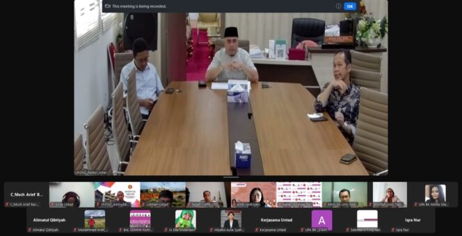 
					Untad dan Komnas Perempuan Melakukan Penandatanganan MoU Secara Virtual, (Foto: Screenshot Zoom)
