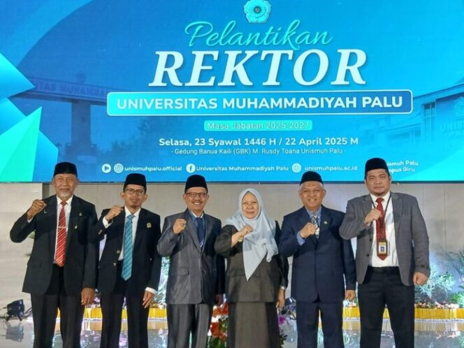 
					Pelantikan Rektor Universitas Muhammadiyah Palu, (Foto: Istimewa)