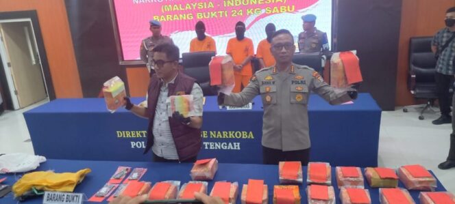 
					Polda Sulteng Sita 24 Kg Sabu, Ungkap Jaringan Narkoba Internasional dari Malaysia