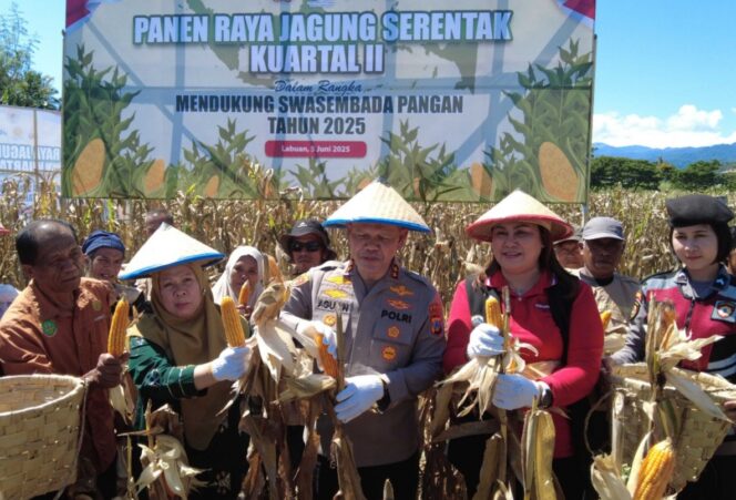 
					Panen Raya Jagung Serentak Kuartal II secara virtual melalui Zoom Meeting dari Desa Labuan Panimba, Kecamatan Labuan, Kabupaten Donggala, (Foto: Istimewa)