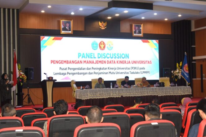 
					Diskusi Panel Pengembangan Manajemen Data Kinerja Universitas Tadulako, (Foto: Istimewa)