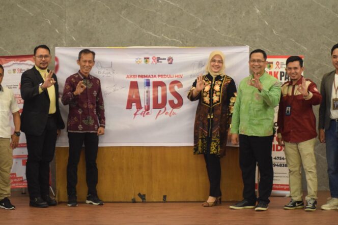 
					Dialog interaktif Aksi Remaja Peduli HIV/AIDS Kota Palu, di Auditorium Kantor Sekretariat Daerah Kota Palu, (Foto: Istimewa)