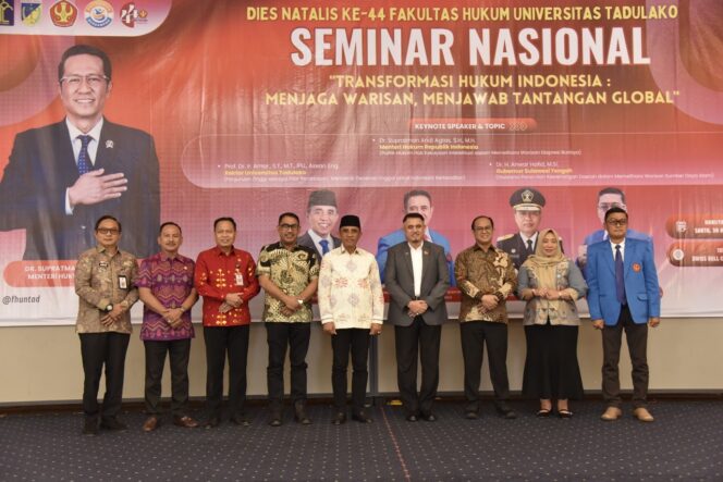 
					Seminar Nasional Fakultas Hukum Universitas Tadulako, (Foto: Istimewa)
