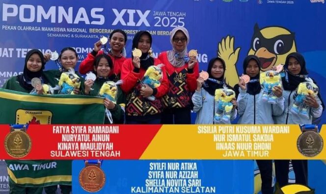
					Suasana Penyerahan Medali Pemenang Cabang Olahraga Panjat Dinding, (Foto: Istimewa)
