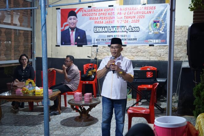 
					Anggota DPRD Kota Palu, Erman Lakuana, S.E. (Foto: Ivan Karama.id)
