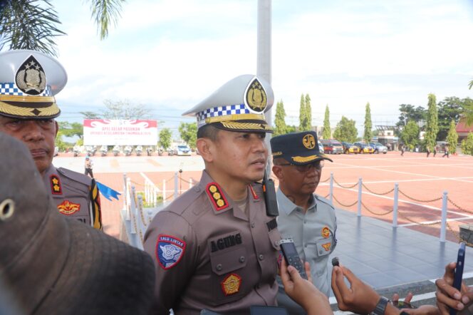 
					Direktur Lalu Lintas Polda Sulawesi Tengah Agung Tri Widiantoro selaku Kaopsda Operasi Keselamatan Tinombala 2026. (Foto: Istimewa)
