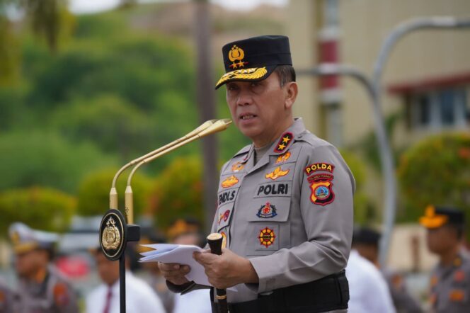 
					Kepala Kepolisian Daerah (Kapolda) Sulawesi Tengah, Irjen Pol Dr Endi Sutendi, memimpin Apel Siaga dalam rangka menjaga keamanan dan ketertiban masyarakat (kamtibmas) selama pelaksanaan ibadah puasa Ramadhan 1447 H/2026 M. (Foto: Istimewa)