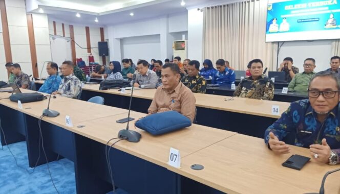 
					 Seleksi Terbuka JPT Pratama di lingkungan Pemprov Sulteng, di Ruang Polibu, Kantor Gubernur Sulteng. (Foto: Istimewa)