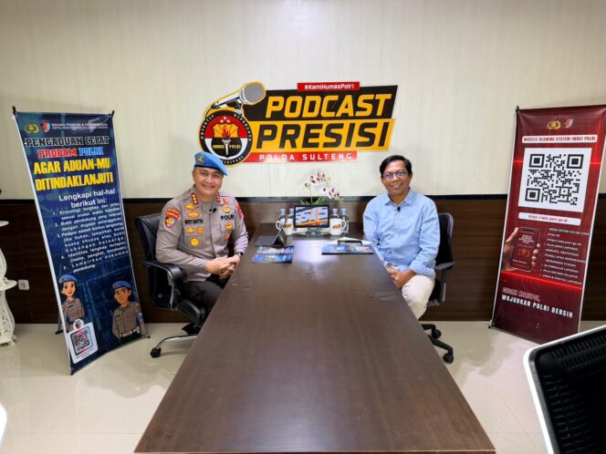 
					Kabid Propam Polda Sulteng, Kombes Pol Roy Satya Putra, dalam Podcast Presisi. (Foto: Istimewa)