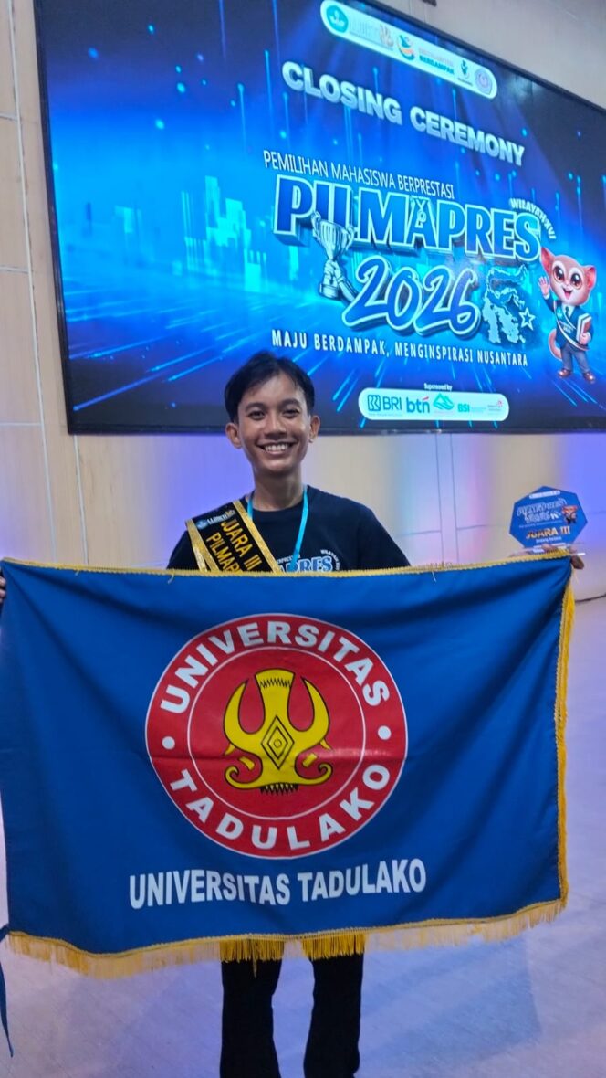 
					Rahmad Hidayat, berhasil meraih juara 3 program sarjana dalam ajang Pemilihan Mahasiswa Berprestasi (Pilmapres) tingkat Lembaga Layanan Pendidikan Tinggi (LLDIKTI) Wilayah 16. (Foto: Istimewa)