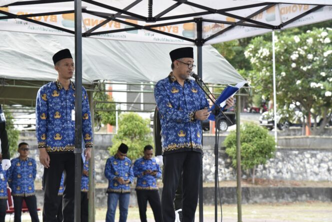 
					Universitas Tadulako (Untad) menggelar upacara bendera dalam rangka memperingati Hari Kebangkitan Nasional ke-118 Tahun 2026. (Foto: Istimewa)