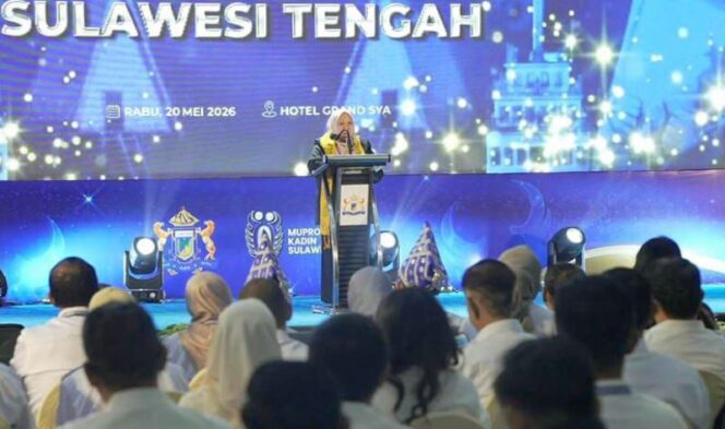
					Wakil Gubernur Sulawesi Tengah, (Wagub Sulteng) dr. Reny A. Lamadjido, secara resmi membuka Musyawarah Provinsi (Musprov) VIII Kamar Dagang dan Industri (Kadin) Sulawesi Tengah yang digelar di Grand Sya Hotel. (Foto: Istimewa)