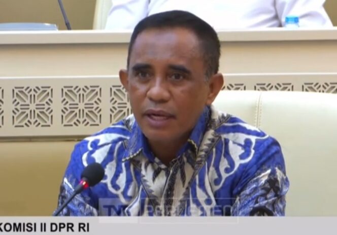 
					Gubernur Sulteng, Anwar Hafid, di DPR RI. (Foto: Istimewa)