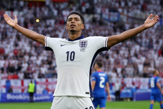 
					Jude Bellingham Mencetak 2 Gol Kemenangan untuk Timnas Inggris. (Foto: Istimewa)