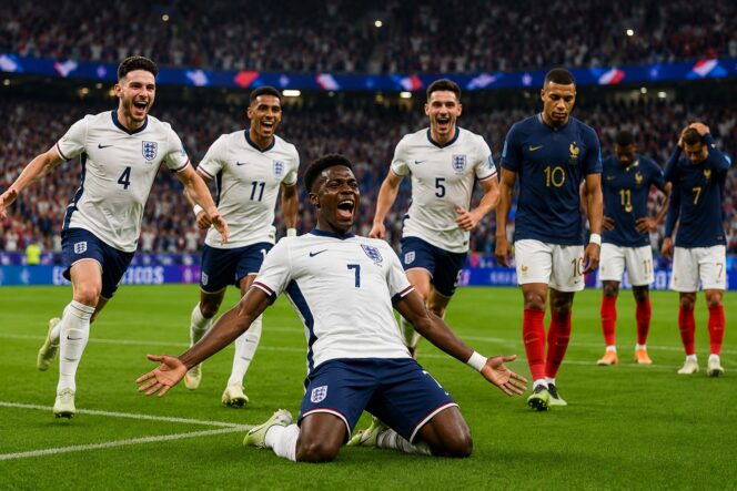 
					Timnas Inggris berhasil mengamankan posisi ketiga Piala Dunia 2026 setelah menundukkan Prancis dengan skor 6-4 dalam laga perebutan tempat ketiga yang berlangsung di Hard Rock Stadium, Miami,  (Foto: Istimewa)