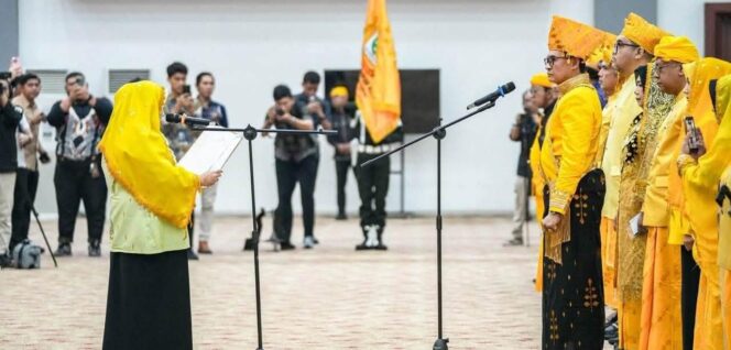 
					Wakil Gubernur Sulteng, dr. Reny A. Lamadjido., Melantik Badan Musyawarah Daerah Sulawesi Tengah Periode 2026-2031. (Foto: Istimewa)
