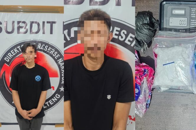 
					Polda Sulteng Amankan Dua Terduga Pelaku, Sabu 103 Gram Disita di Tondo. (Foto: Istimewa)