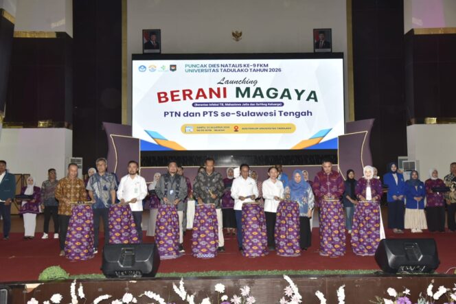 
					Peluncuran Gerakan Berani Magaya atau Berantas Infeksi TB, Mahasiswa Jaga dan Sayang Keluarga. (Foto: Istimewa)