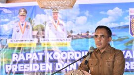 Gubernur Sulawesi Tengah (Sulteng), Dr. H. Anwar Hafid, M.Si., memimpin Rapat Koordinasi (Rakor) implementasi Asta Cita Presiden Republik Indonesia. ()Foto: Istimewa)