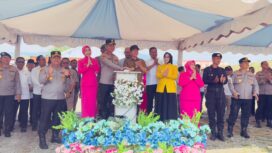 Kapolda Sulawesi Tengah (Sulteng) Irjen Pol Nasri Sulaeman, S.I.K., M.H., meresmikan sejumlah fasilitas di Mapolres Morowali. (Foto: Istimewa)