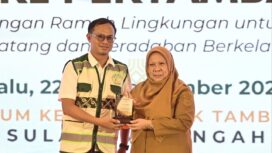Wakil Gubernur Sulawesi Tengah dr. Reny A. Lamadjido, Sp.PK., M.Kes., Menghadiri Jambore Pertambangan Sulawesi Tengah 2026 bertema “Pertambangan Ramah Lingkungan untuk Generasi Mendatang dan Peradaban Berkelanjutan” di Sriti Convention Hall. (Foto: Istimewa)