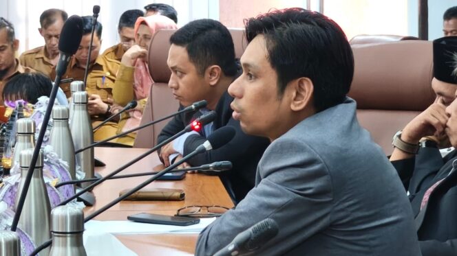 
					Juru bicara Fraksi Gerindra, M. Sultan Amin Badawi. (Foto:Karama.id)