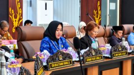 Juru Bicara Fraksi PAN DPRD Kota Palu, Hj. Rini Haris, S.P., M.A.P., (Foto: Karama.id)