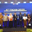 Rektor Untad Prof. Dr. Ir. Amar, S.T., M.T., IPU., ASEAN Eng., Bersama Pemateri The 4th Tadulako International Conference on Economics and Business. (Foto: Istimewa)