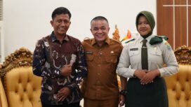 Wali Kota Palu H. Hadianto Rasyid, S.E., Menerima Audiensi Siswa SMA 5 Taruna Brawijaya di Rumah Jabatan Wali Kota Palu. (Foto: Istimewa)