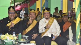 Rektor Universitas Tadulako, Prof. Dr. Ir. Amar, S.T., M.T., IPU, ASEAN Eng., Bersama Sivitas Akademika Untad Menghadiri Upacara Peringatan Hari Ulang Tahun (HUT) ke-27 Kabupaten Buol. (Foto: Istimewa)