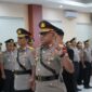 Kapolda Sulawesi Tengah Irjen Pol. Rizal Irawan Memimpin Upacara Serah Terima Jabatan (sertijab) Wakapolda Sulteng dan Kapolres Parigi Moutong (Parimo) di Aula Rupatama Polda Sulteng. (Foto: Istimewa)